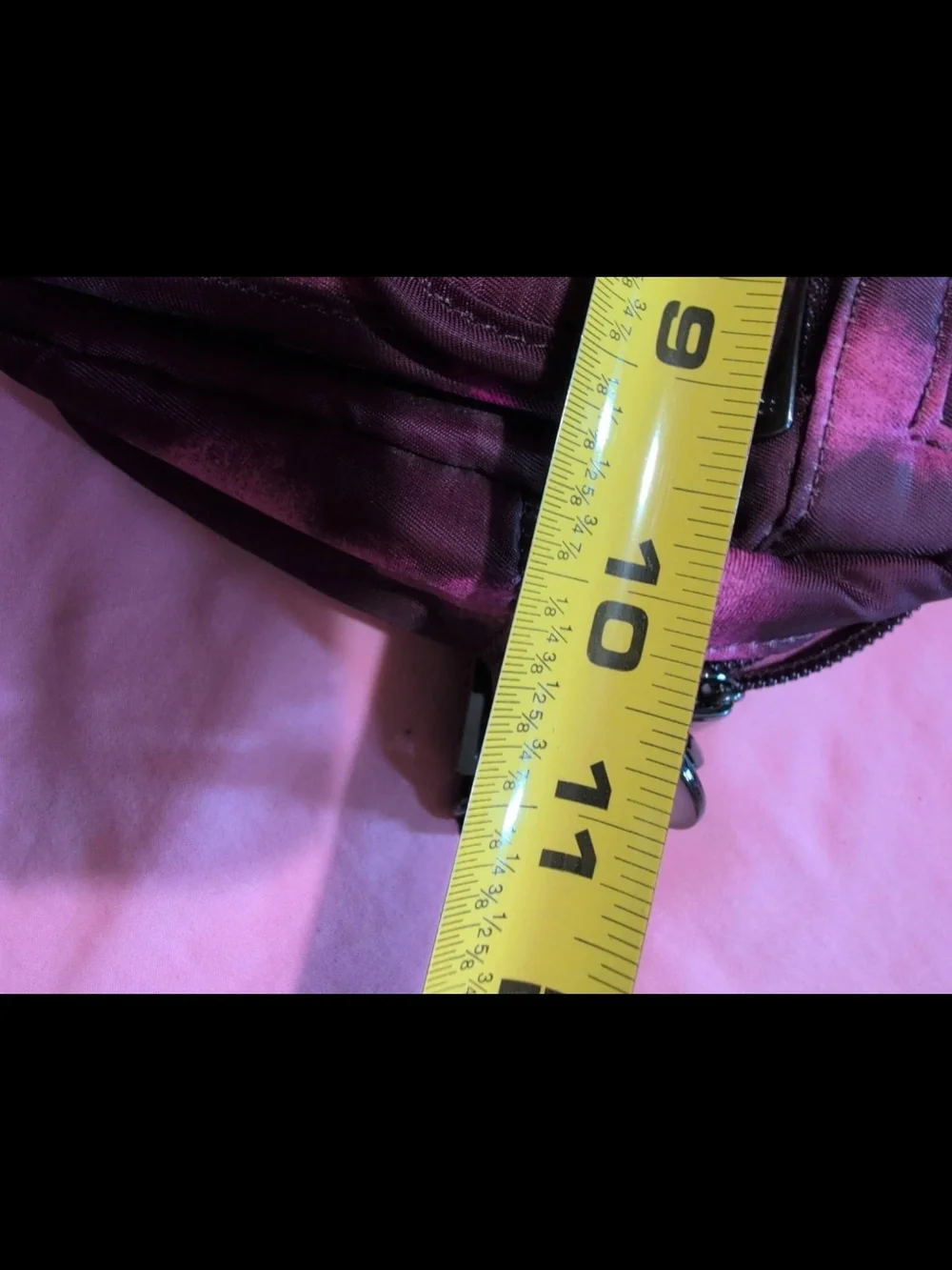 lug Pink and Magenta Tie-Dye Crossbody Bag